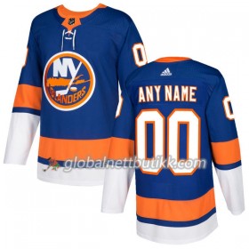 New York Islanders Hockeydrakt Custom 2017-2018 Royal Adidas Authentic - Herre